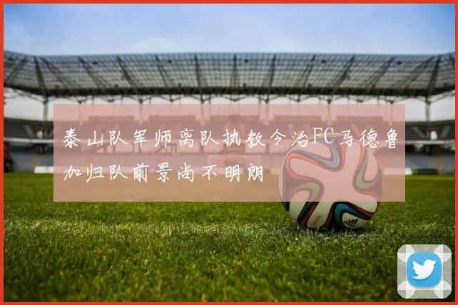 泰山队军师离队执教今治FC马德鲁加归队前景尚不明朗